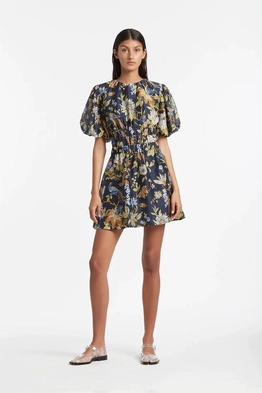 SIR | Lilian Open Back Mini Dress - Delia Print