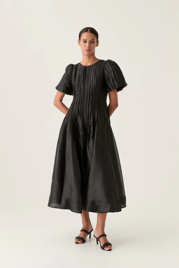 Aje | Nova Pleated Midi Dress